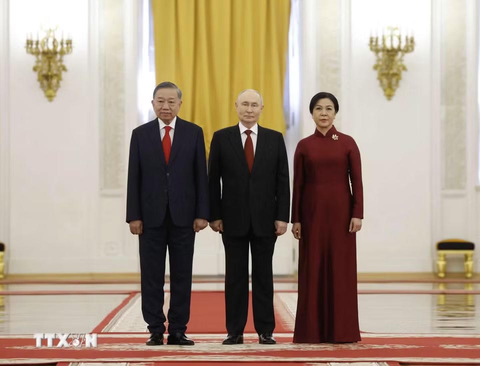 Tổng thống Nga Putin chủ trì Lễ đón Tổng Bí thư, Chủ tịch nước Tô Lâm cùng Phu nhân- Ảnh 2.