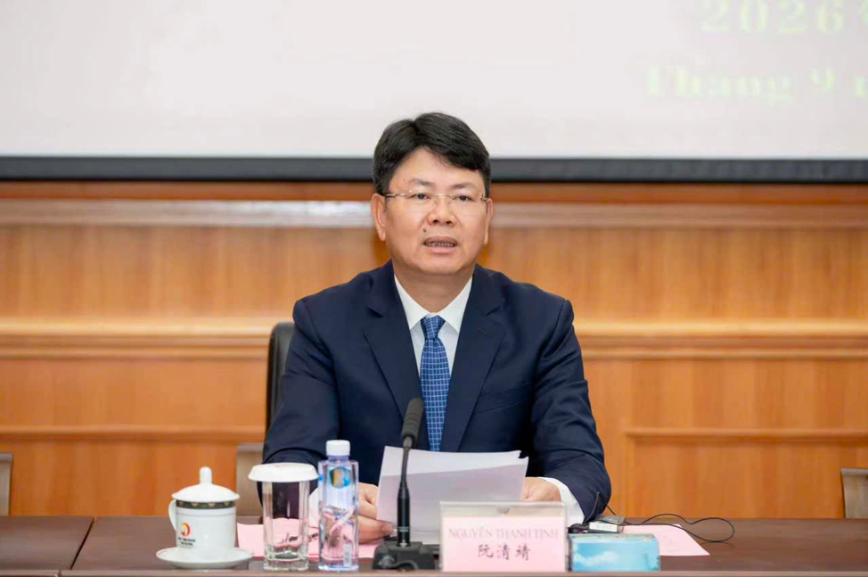 Thứ trưởng Nguyễn Thanh Tịnh phát biểu tại Lễ khai giảng.
