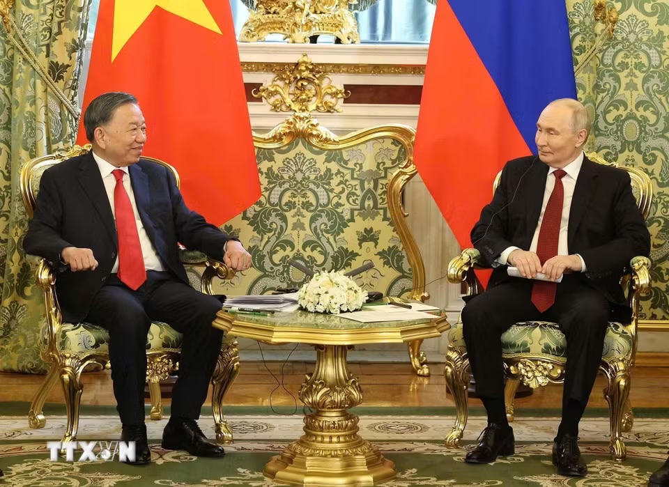Tổng thống Nga Putin chủ trì Lễ đón Tổng Bí thư, Chủ tịch nước Tô Lâm cùng Phu nhân- Ảnh 5.