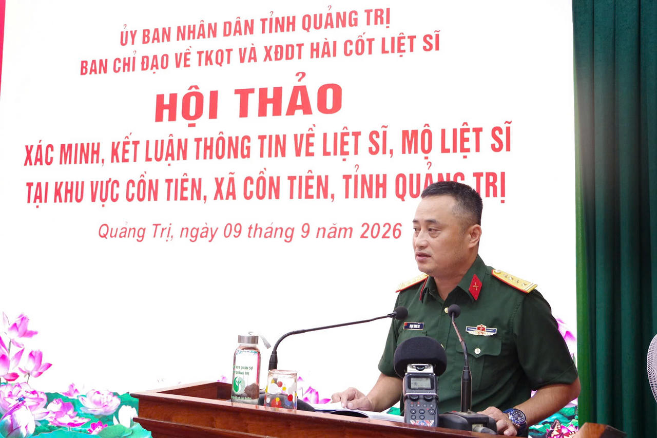 Căn cứ Cồn Tiên (Quảng Trị) có thể còn 80-90 hài cốt liệt sĩ chưa được quy tập