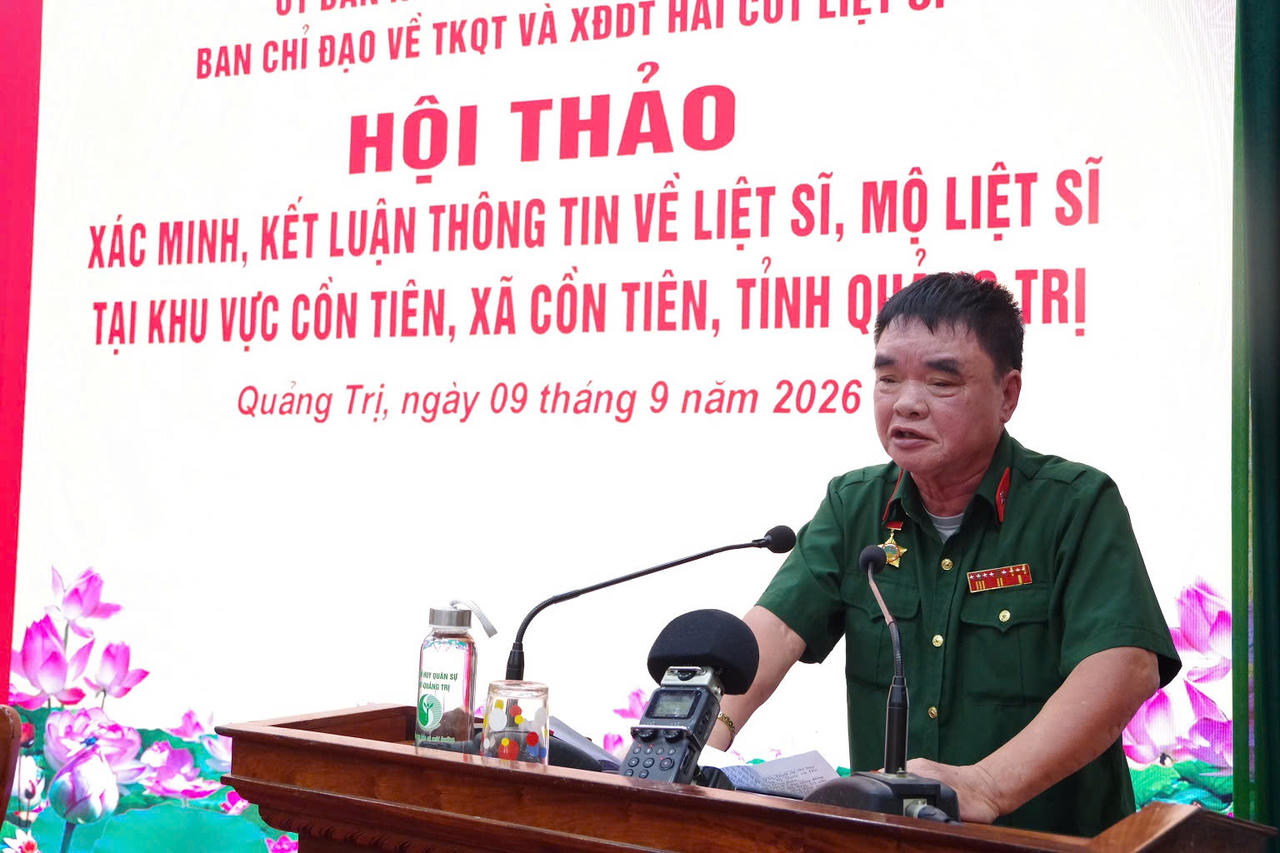 Căn cứ Cồn Tiên (Quảng Trị) có thể còn 80-90 hài cốt liệt sĩ chưa được quy tập