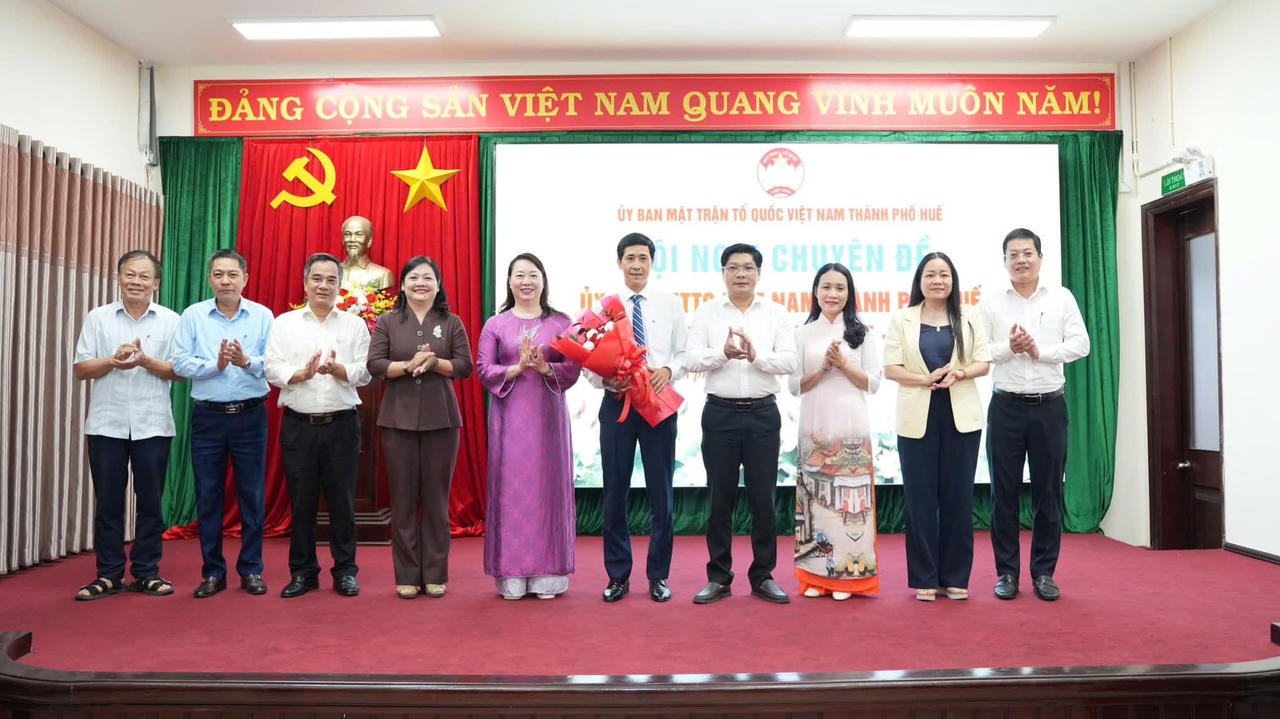 Hiệp thương cử nguyên Phó Trưởng Ban Tuyên giáo Thành ủy làm Phó Chủ tịch MTTQ TP Huế