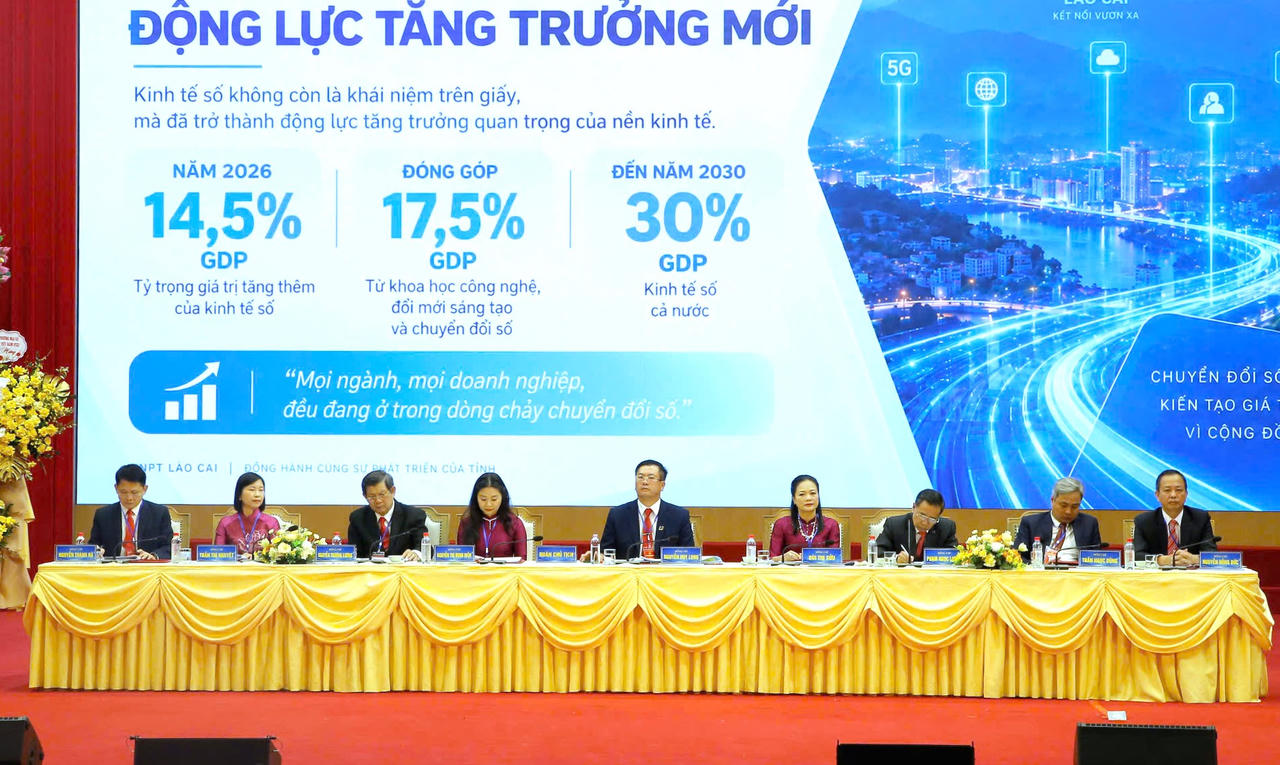 Đoàn Chủ tịch chủ trì Đại hội (Ảnh: Trường Hải)