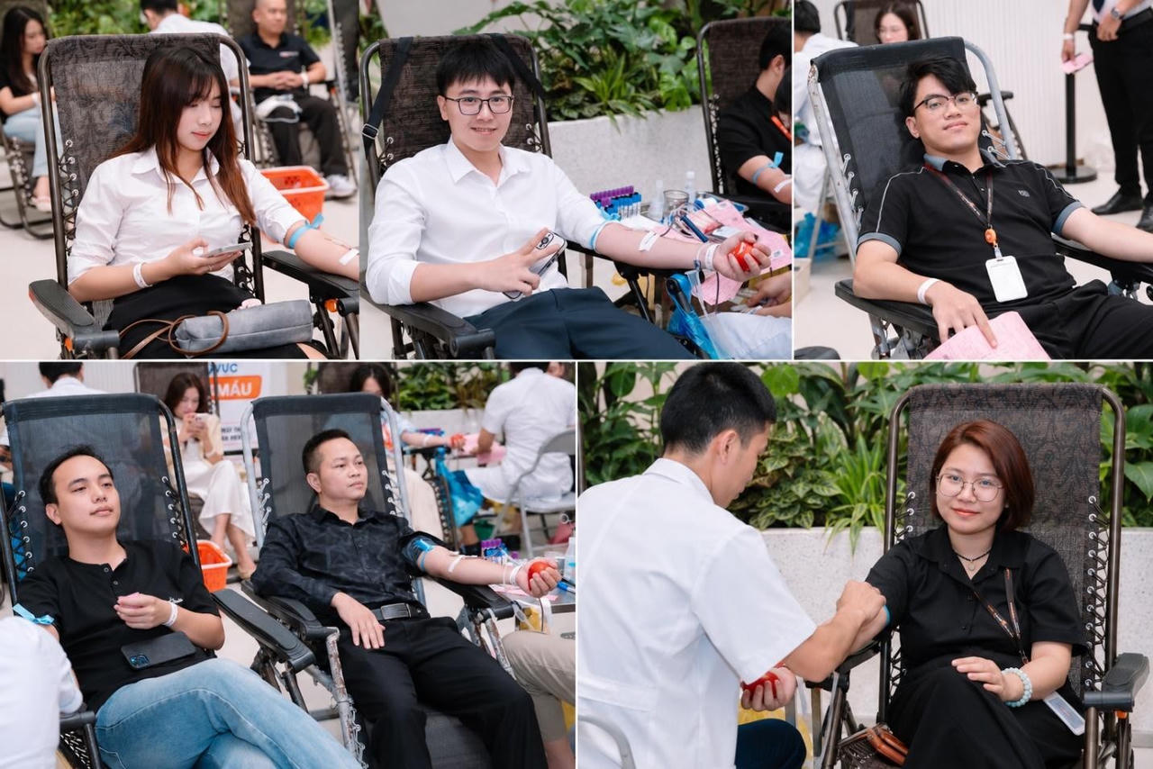 Ngày hội không chỉ có cán bộ nhân viên ROX Group và MSB. Một số CBNV của các công ty thuê văn phòng tại ROX Tower cũng rủ thêm bạn bè cùng tham gia hiến máu.