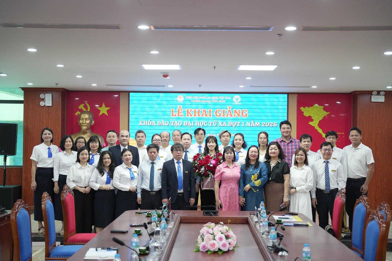 Trường Đại học Công đoàn khai giảng Chương trình đào tạo từ xa LDA - Elearning đợt 1 năm 2026