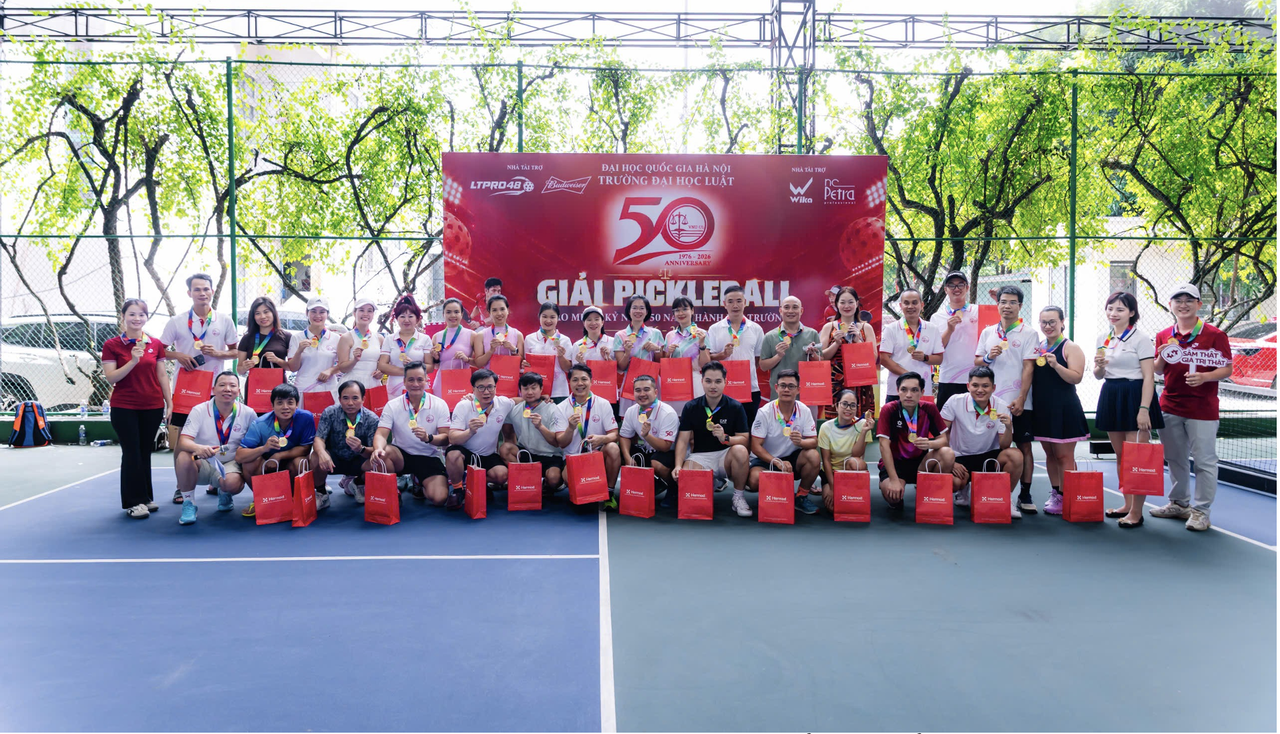 Giải Pickleball VNU-UL A50 2026: Sân chơi gắn kết các thế hệ cựu sinh viên, học viên
