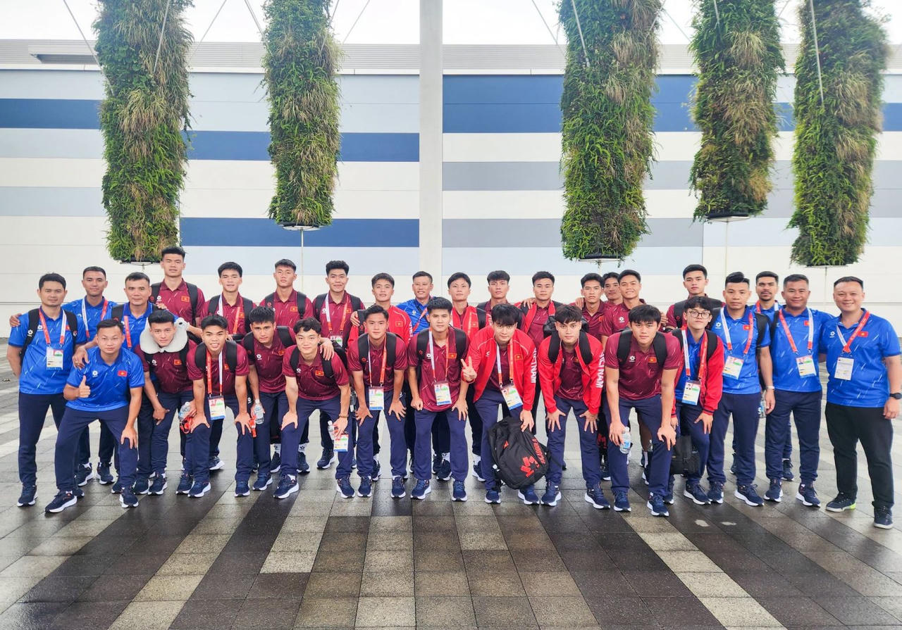 Buổi tập đầu tiên của U23 Việt Nam tại Nhật Bản