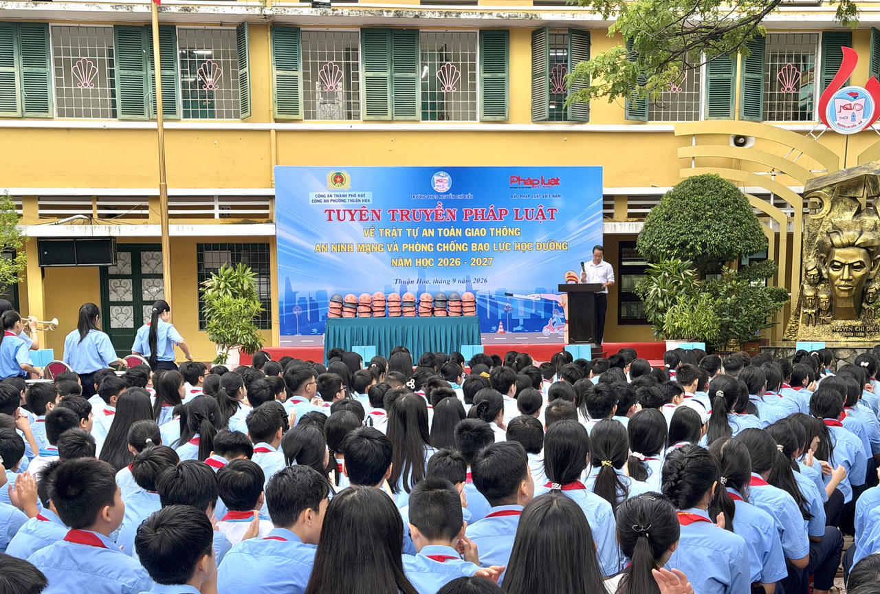 Quang cảnh buổi tuyên truyền.