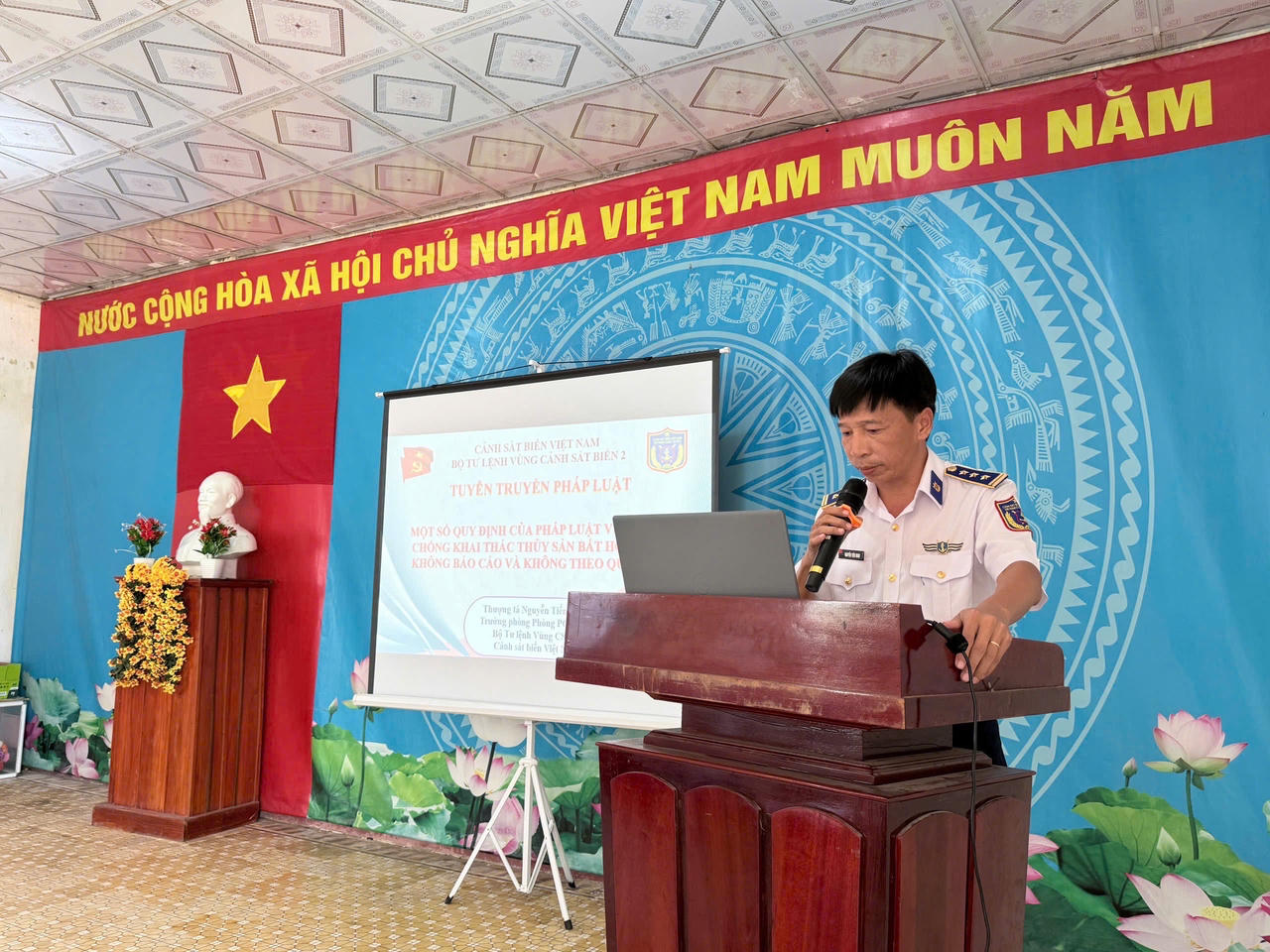 Thượng tá Nguyễn Tiến Minh, Trưởng phòng Phòng chống tội phạm vi phạm cho biết, hưởng ứng Tháng cao điểm chống khai thác IUU, đơn vị xác định phải thực hiện đồng bộ, quyết liệt.