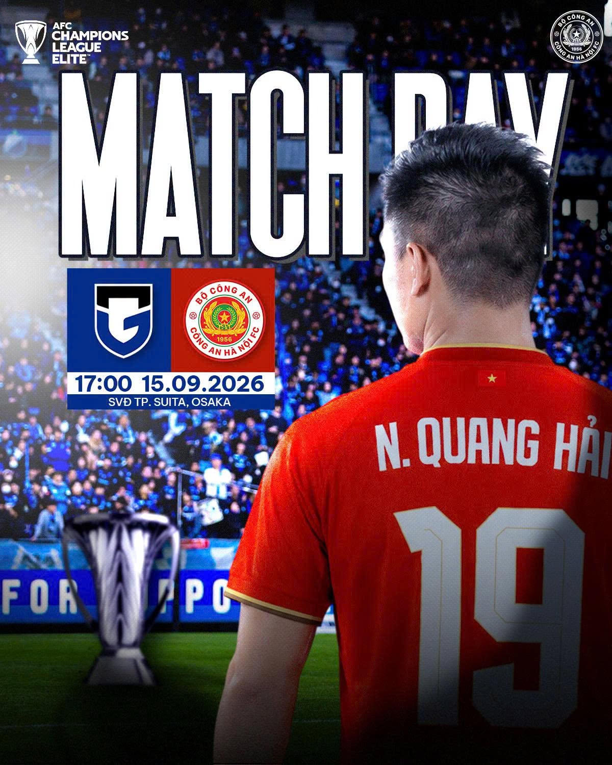 Công an Hà Nội gặp Gamba Osaka: Cơ hội nào cho đại diện Việt Nam?