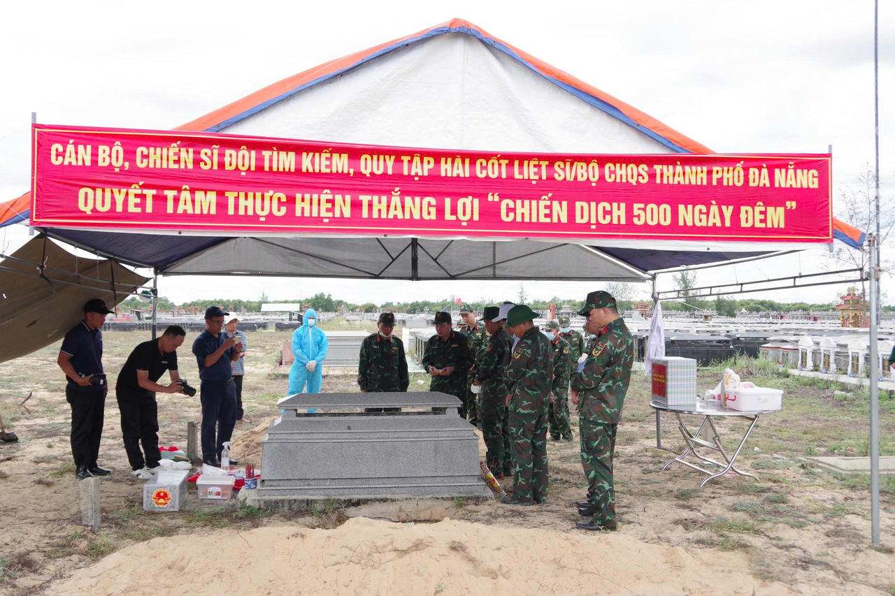 Đà Nẵng là địa phương có số lượng mộ liệt sĩ cần lấy mẫu lớn nhất cả nước.