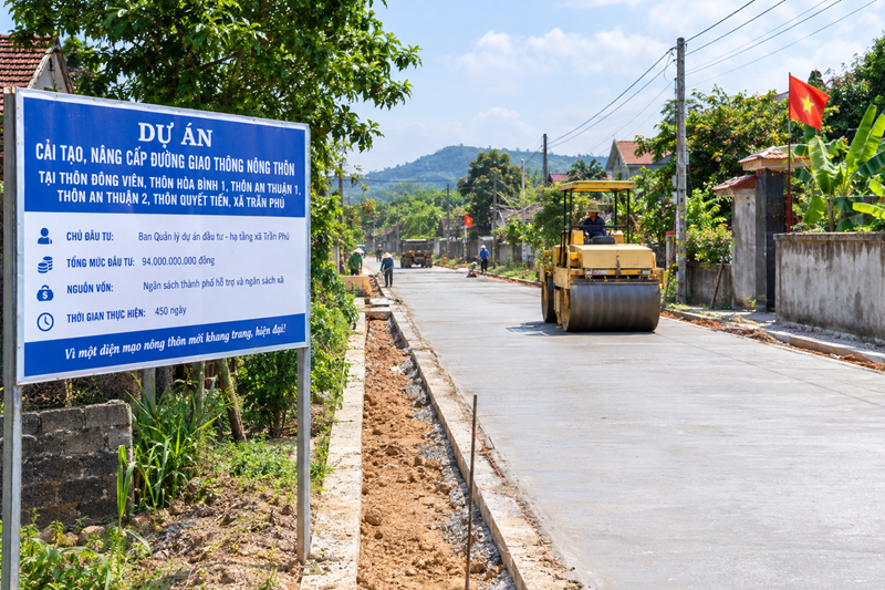 Hà Nội: Liên danh 4 nhà thầu trúng gói thầu hơn 87 tỷ đồng nâng cấp đường giao thông tại xã Trần Phú