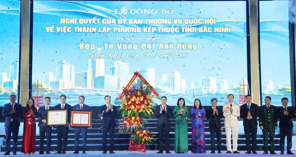 Xã Kép (Bắc Ninh) công bố Nghị quyết thành lập phường, mở ra không gian phát triển đô thị mới
