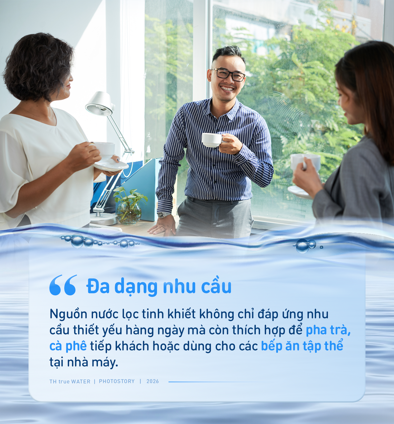 Doanh nghiệp chọn nước uống: Ưu tiên tính an toàn, tiện lợi và linh hoạt