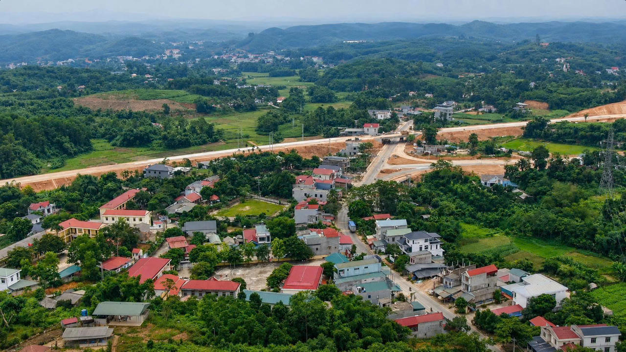 Một góc cảnh quan xã Quảng Yên, tỉnh Phú Thọ. Ảnh Thanh Mai