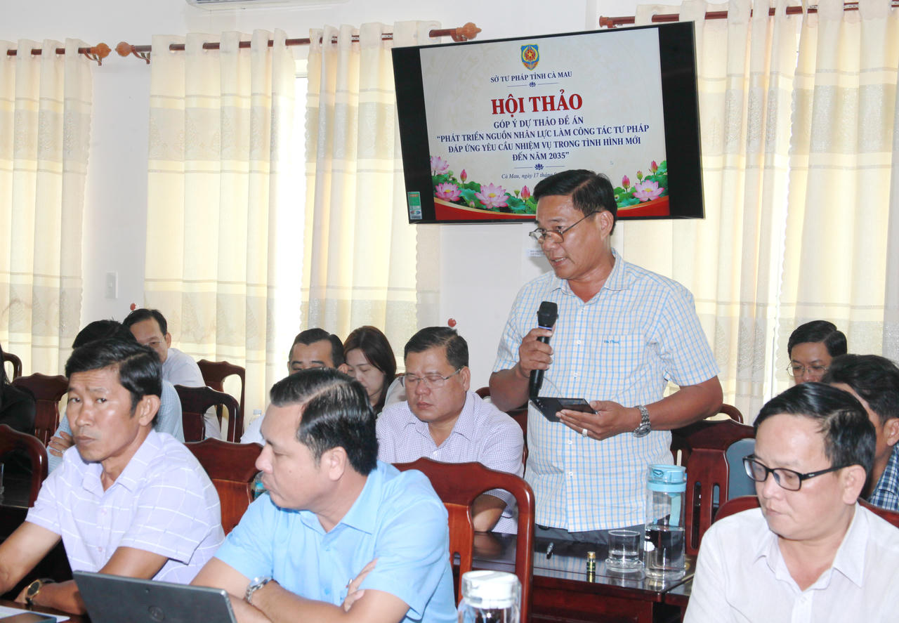 Cà Mau: Xây dựng Đề án phát triển nguồn nhân lực ngành Tư pháp đến năm 2035