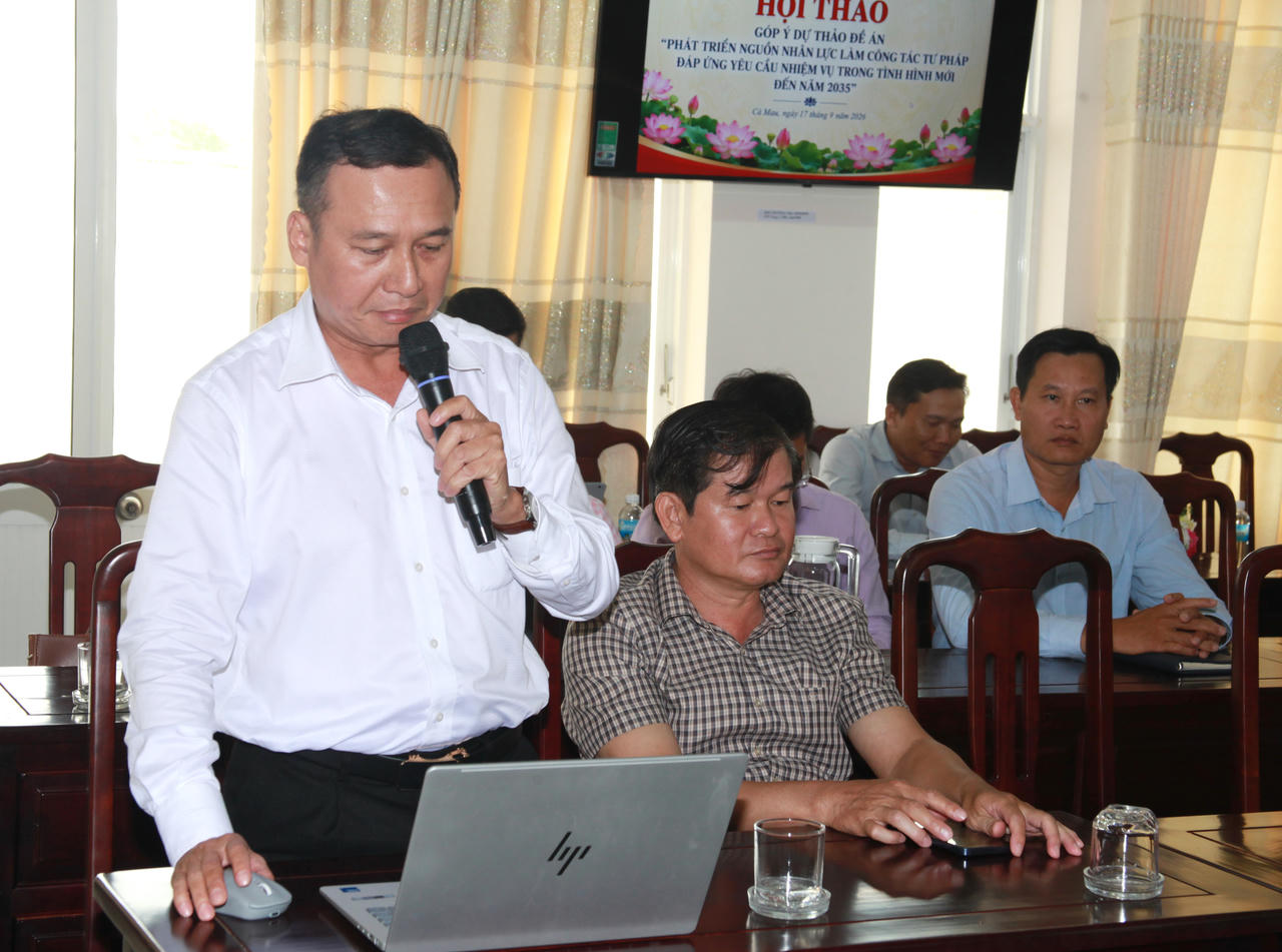 Cà Mau: Xây dựng Đề án phát triển nguồn nhân lực ngành Tư pháp đến năm 2035