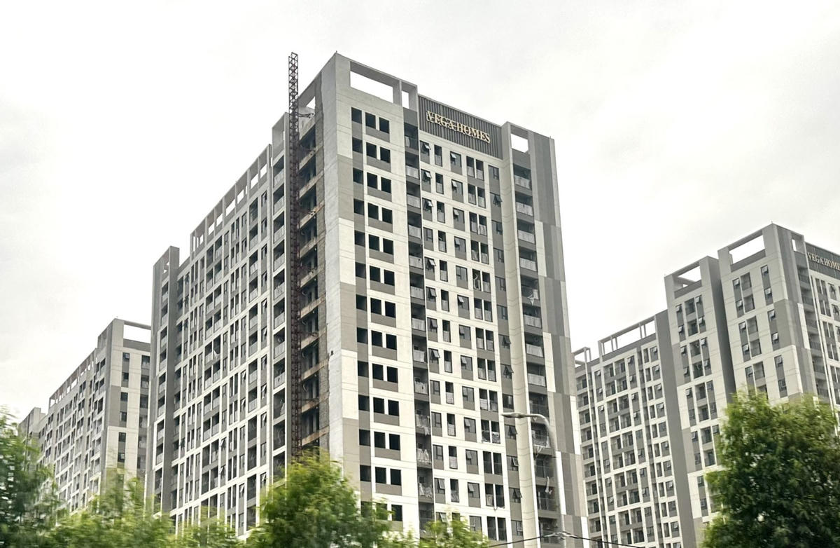 Dự án Khu nhà ở xã hội dành cho công nhân tại xã Quang Châu, huyện Việt Yên (cũ). (Ảnh VegaHomes)