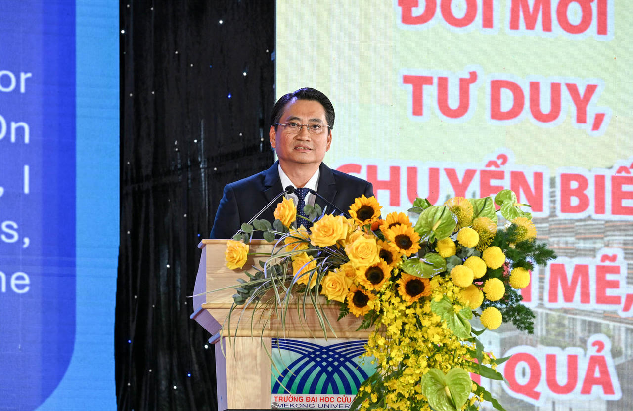 Ông Nguyễn Quỳnh Thiện - Phó Chủ tịch UBND tỉnh Vĩnh Long phát biểu chỉ đạo (Ảnh: Nguyễn Dô)