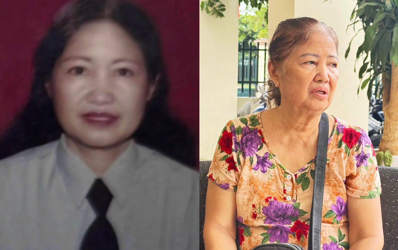 Đối tượng Nguyễn Thị Giỏi tại thời điểm bị truy nã năm 2002 (ảnh trái) và thời điểm bị lực lượng Công an TP Hải Phòng bắt giữ sau gần 24 năm lẩn trốn.