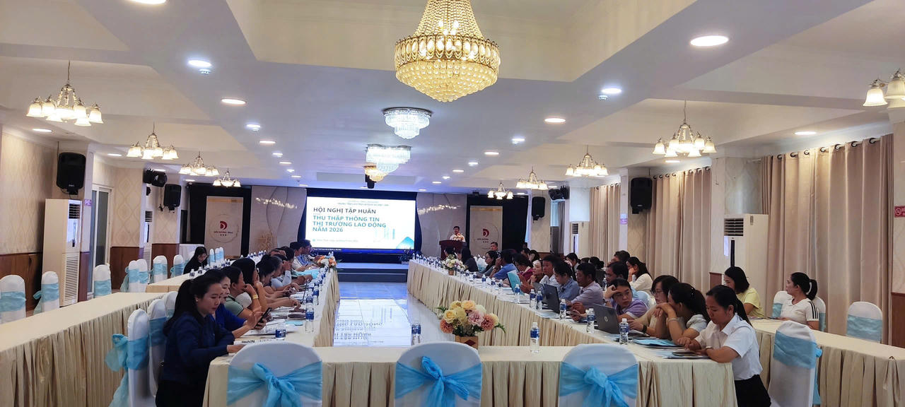 Lâm Đồng hoàn thành tập huấn kỹ năng thu thập thông tin thị trường lao động cho cán bộ xã, phường