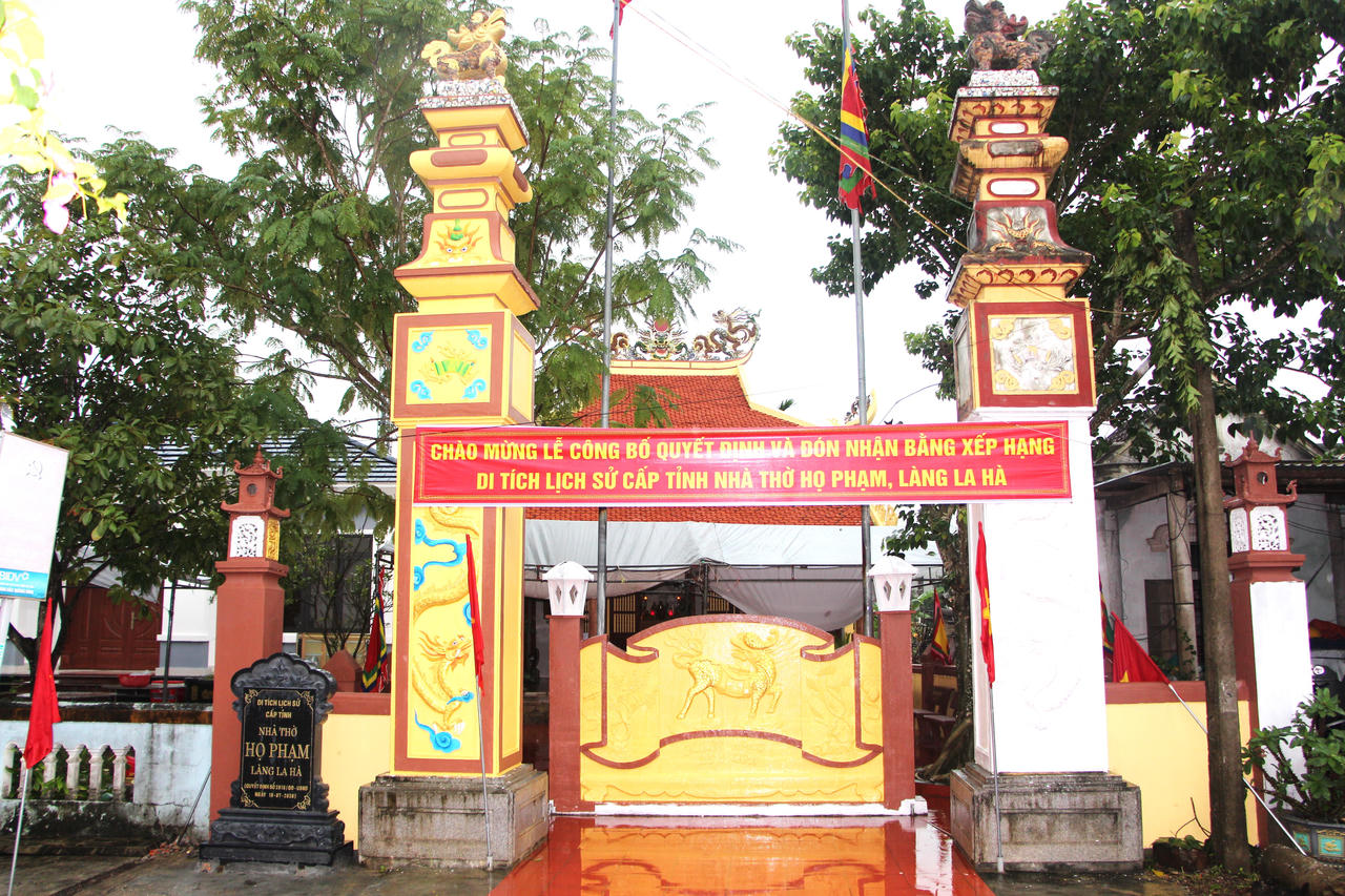 Nhà thờ họ Phạm, làng La Hà - Di tích lịch sử cấp tỉnh của Quảng Trị. (Ảnh: M.P)
