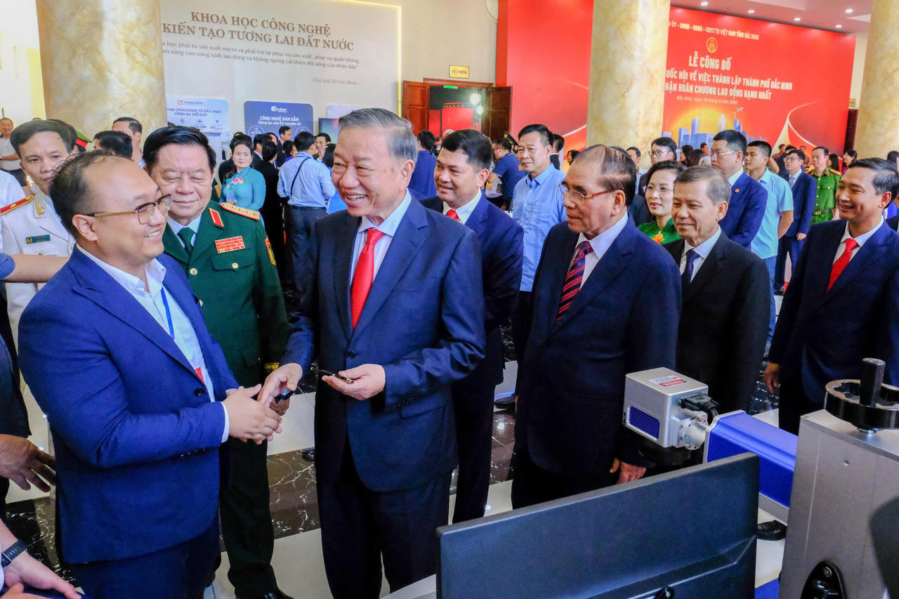 Tổng Bí thư, Chủ tịch nước Tô Lâm dự Lễ công bố Nghị quyết của Quốc hội về thành lập thành phố Bắc Ninh