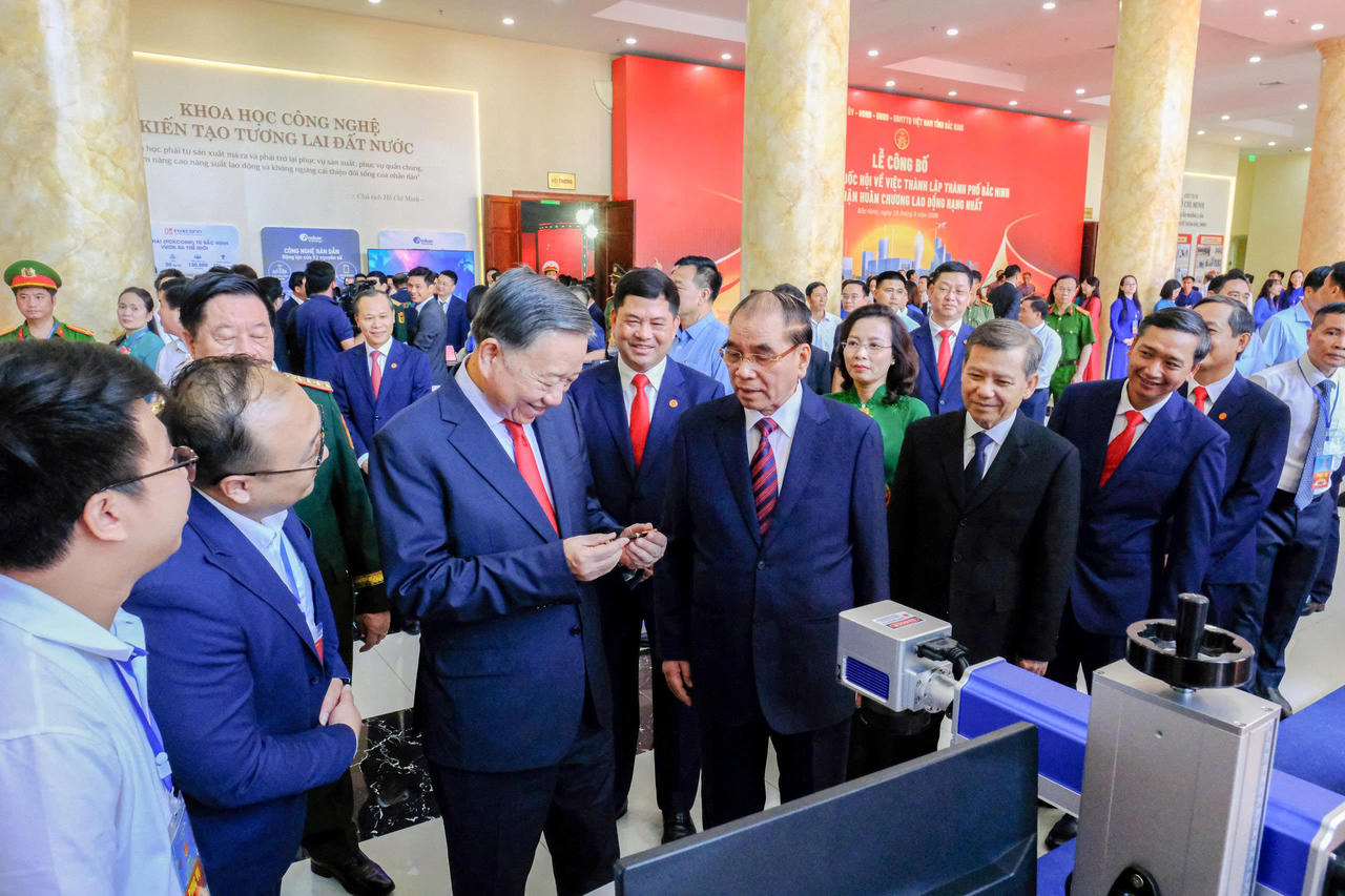 Tổng Bí thư, Chủ tịch nước Tô Lâm dự Lễ công bố Nghị quyết của Quốc hội về thành lập thành phố Bắc Ninh