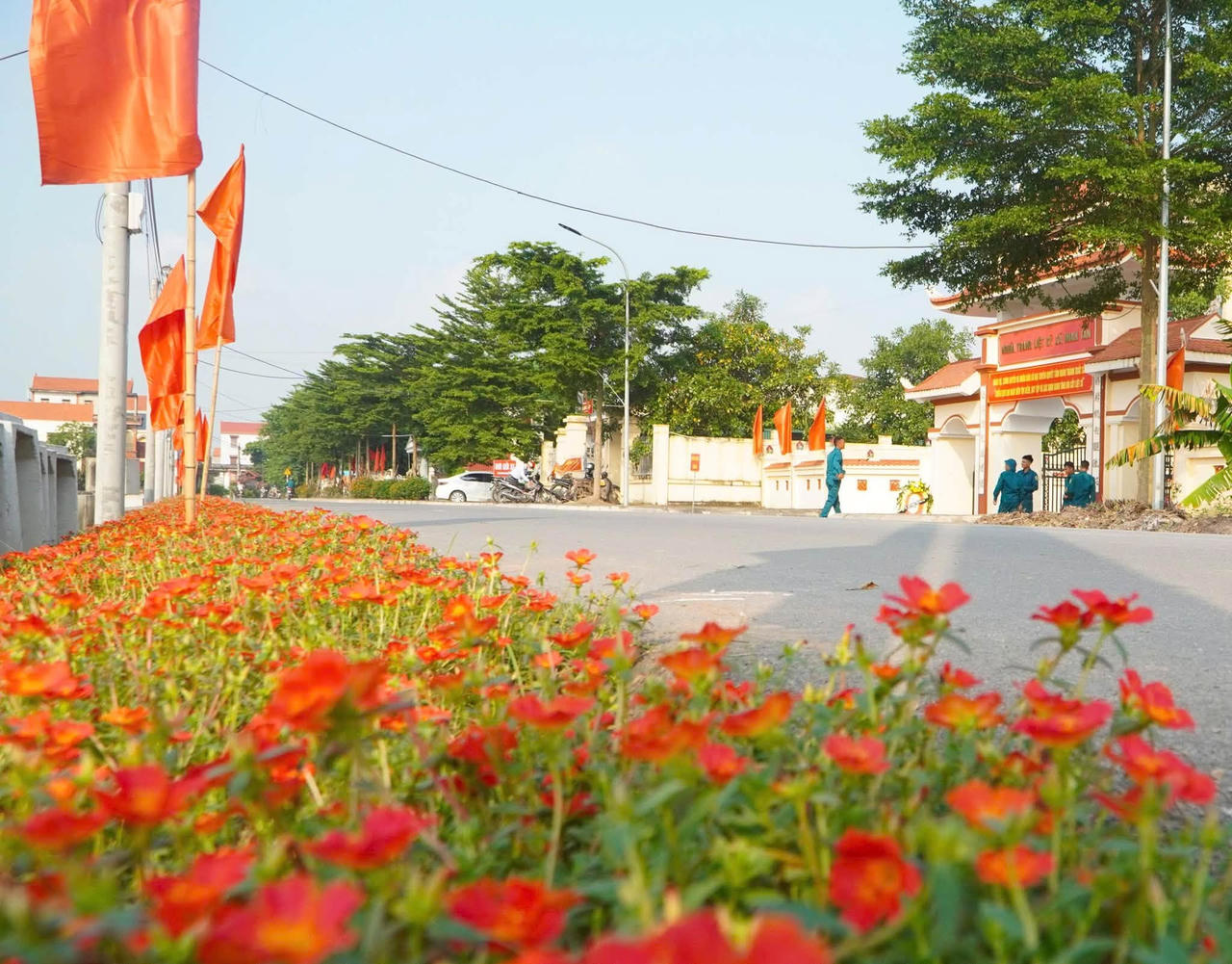 Diện mạo nông thôn khang trang tại xã Đại Xuyên (Hà Nội), với hệ thống giao thông được đầu tư, cảnh quan xanh - sạch - đẹp.