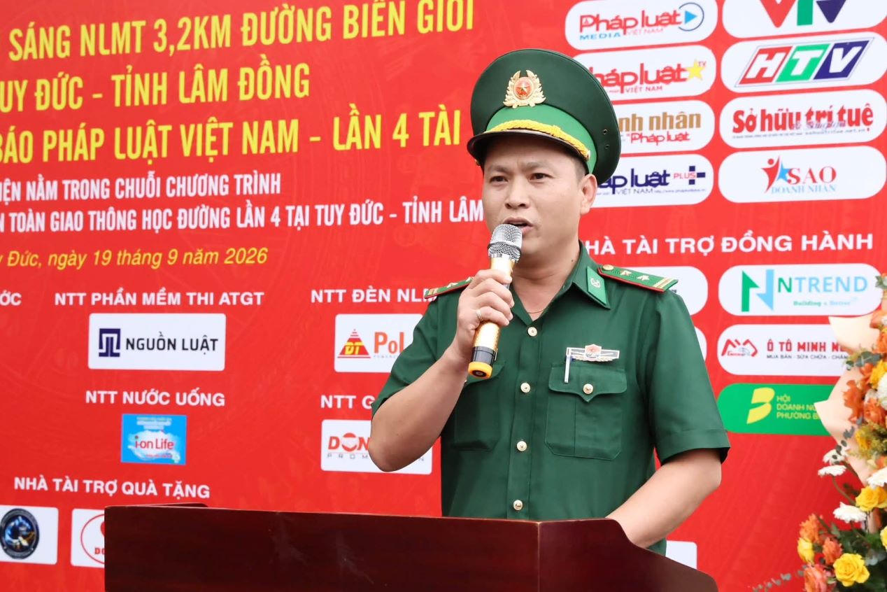 Trung tá Nông Văn Vui – Bí thư Đảng ủy, Chính trị viên Đồn Biên phòng Tuy Đức (tỉnh Lâm Đồng)