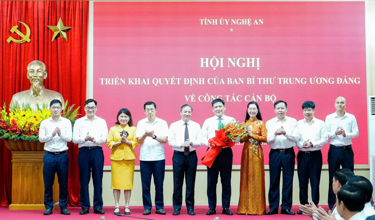 Phó Trưởng ban Tổ chức Trung ương được phân công làm Phó Bí thư Tỉnh ủy Nghệ An