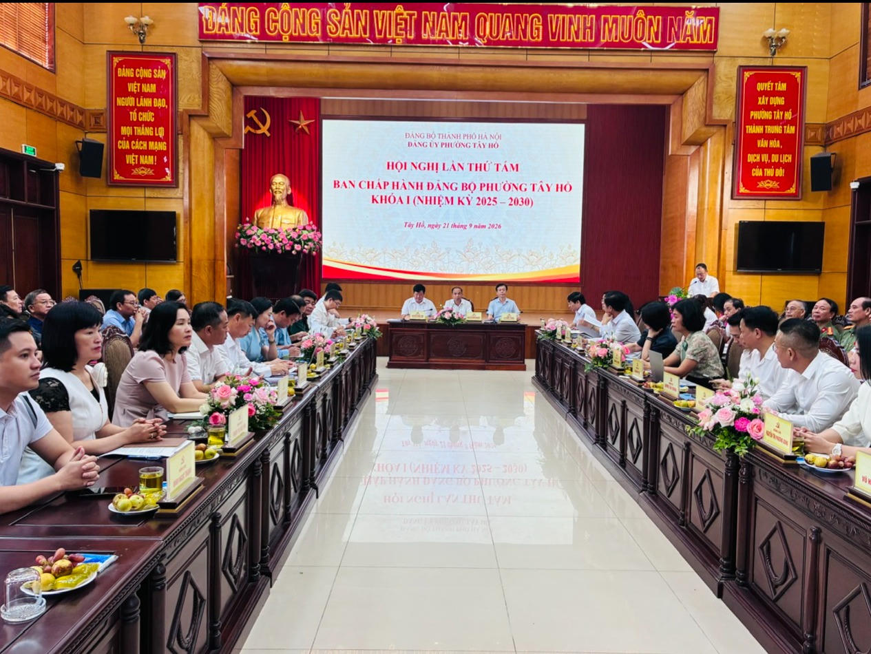 Phường Tây Hồ: 9 tháng đầu năm 2026 chuyển biến tích cực, toàn diện trên các lĩnh vực