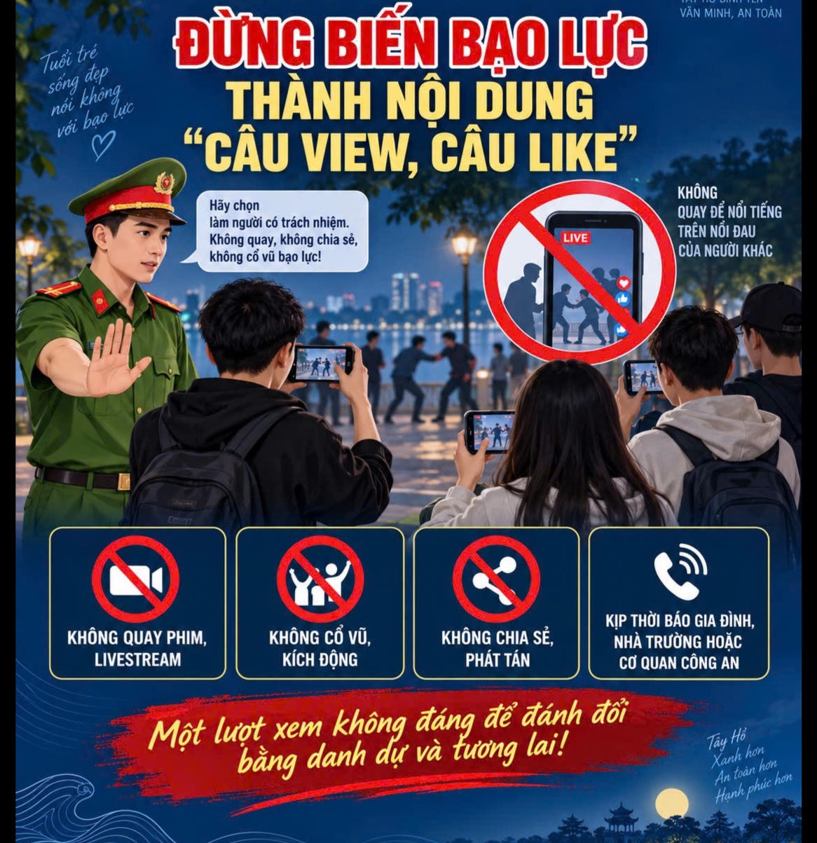 Công an cảnh báo tình trạng livestream, cổ vũ đánh nhau để “câu view, câu like” Công an cảnh báo tình trạng livestream, cổ vũ đánh nhau để “câu view, câu like”