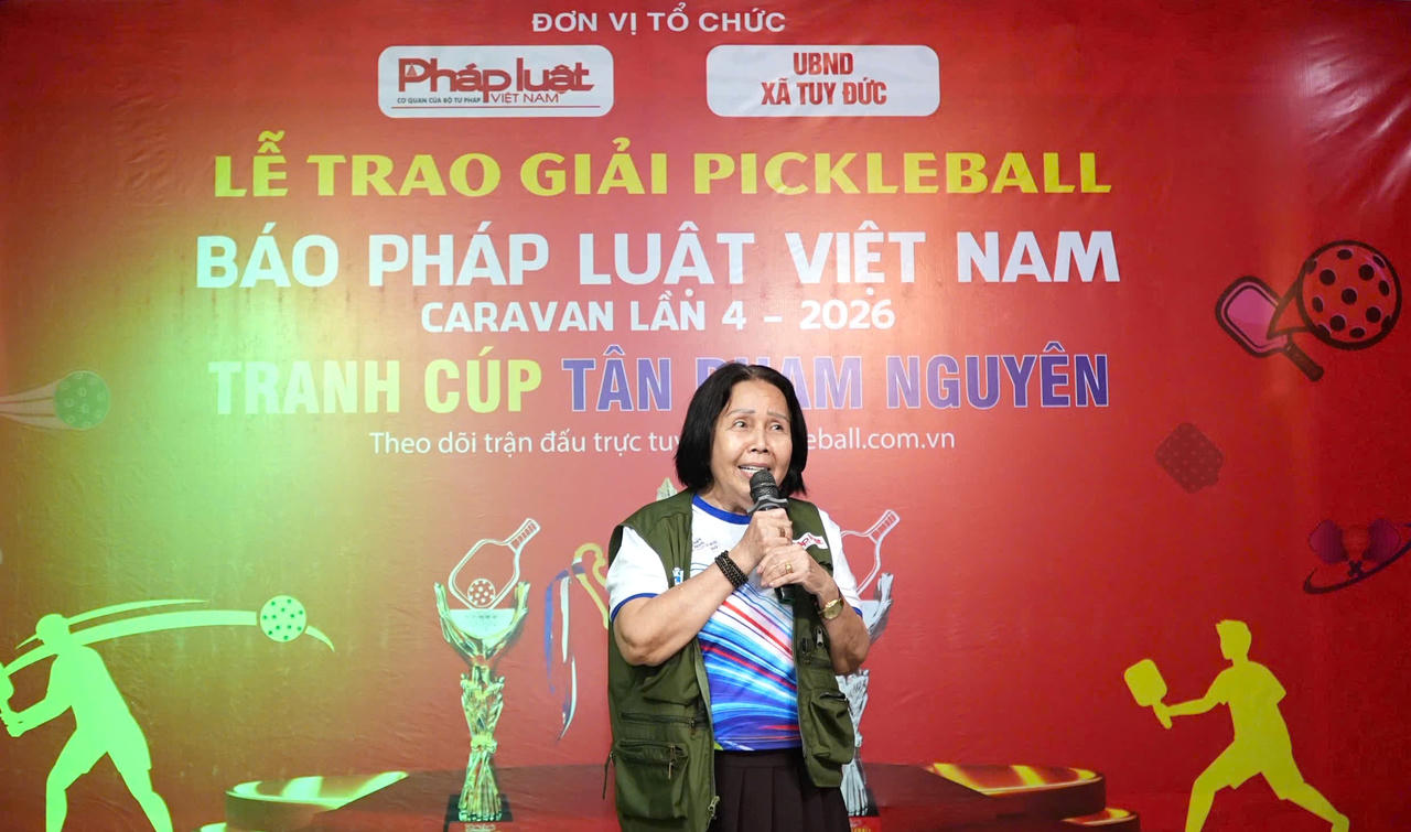 Bà Trần Ánh Hoa, Chủ tịch HĐTV Công ty TNHH Công Nghệ Môi Trường Tân Phạm Nguyên, Nhà tài trợ Vàng chương trình Caravan 2026