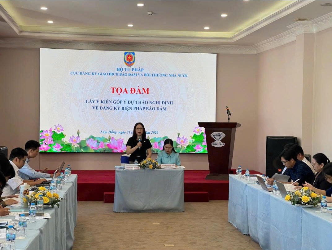 Tọa đàm lấy ý kiến góp ý dự thảo Nghị định về đăng ký biện pháp bảo đảm