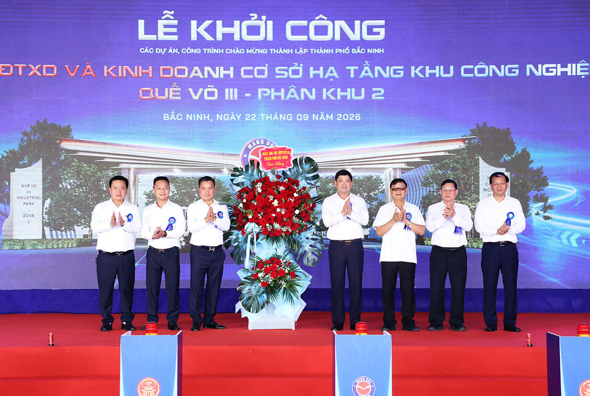 Gần 2.800 tỷ đồng đầu tư Khu công nghiệp Quế Võ III - Phân khu 2