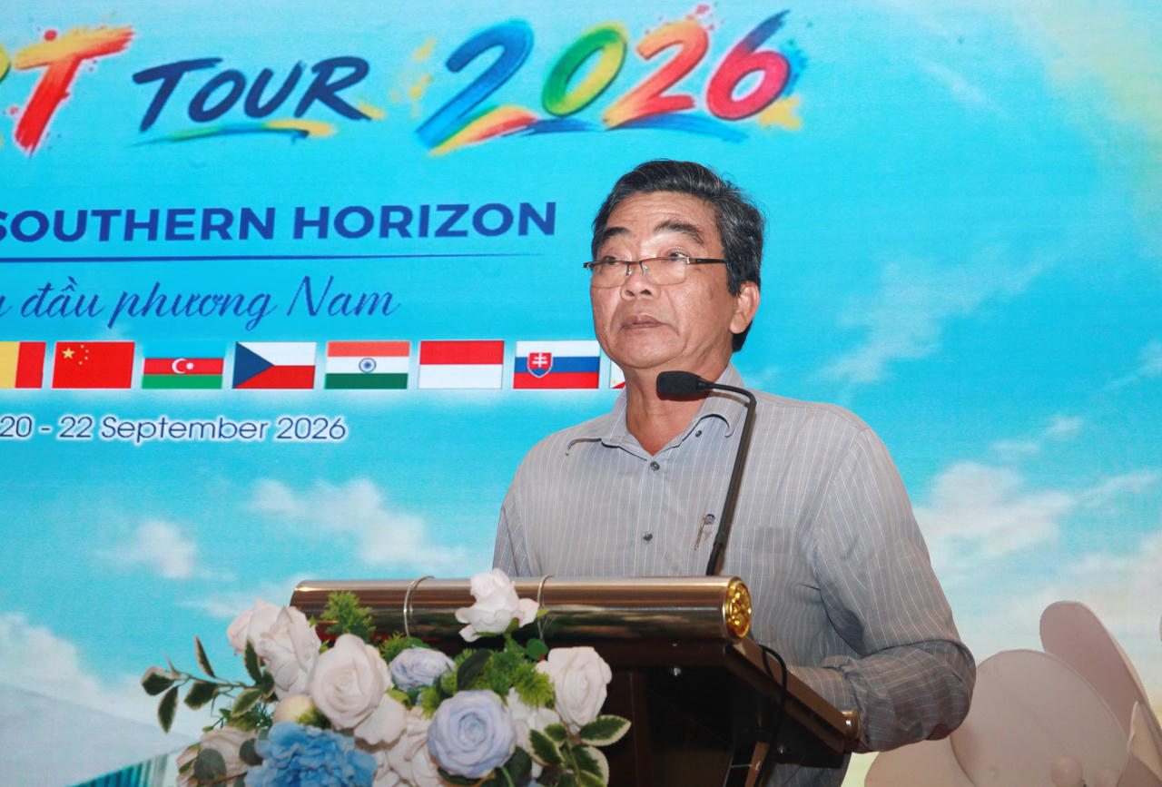 Ông Huỳnh Hùng Dũng - Phó Giám đốc Sở Khoa học và Công nghệ tỉnh Cà Mau phát biểu tại chương trình (Ảnh: T.N).