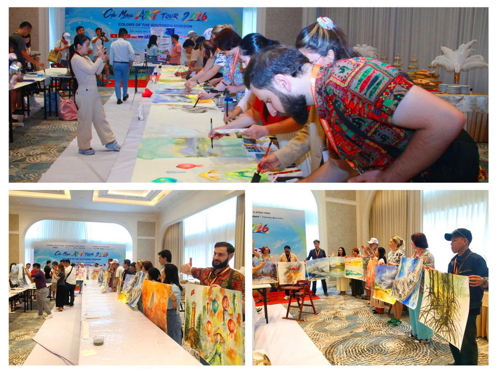 Hơn 50 họa sĩ, nghệ sĩ 14 quốc gia tham gia Cà Mau Art Tour 2026 
