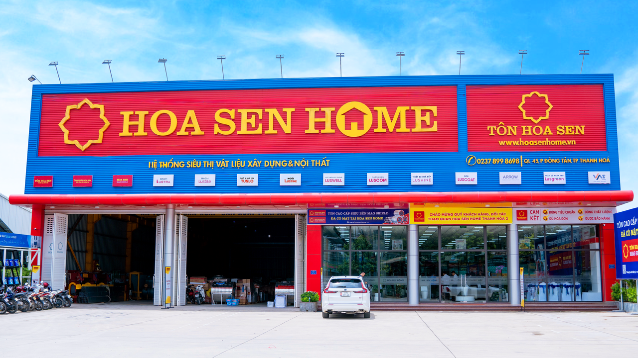 Hệ thống Siêu thị Vật liệu xây dựng & Nội thất Hoa Sen Home – điểm đến cung cấp đa dạng sản phẩm cho nhu cầu xây dựng và hoàn thiện công trình. Ảnh ĐVCC.