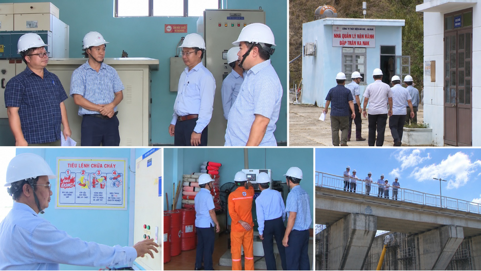 Đoàn công tác Sở Công Thương tỉnh Gia Lai kiểm tra công tác an toàn đập, hồ chứa và phương án ứng phó thiên tai của Thủy điện An Khê - Ka Nak năm 2026