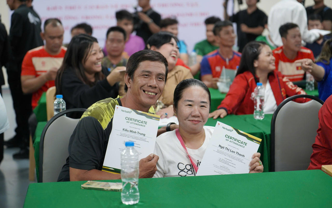 Herbalife Việt Nam phối hợp tổ chức tập huấn dinh dưỡng thể thao cho huấn luyện viên, vận động viên người khuyết tật