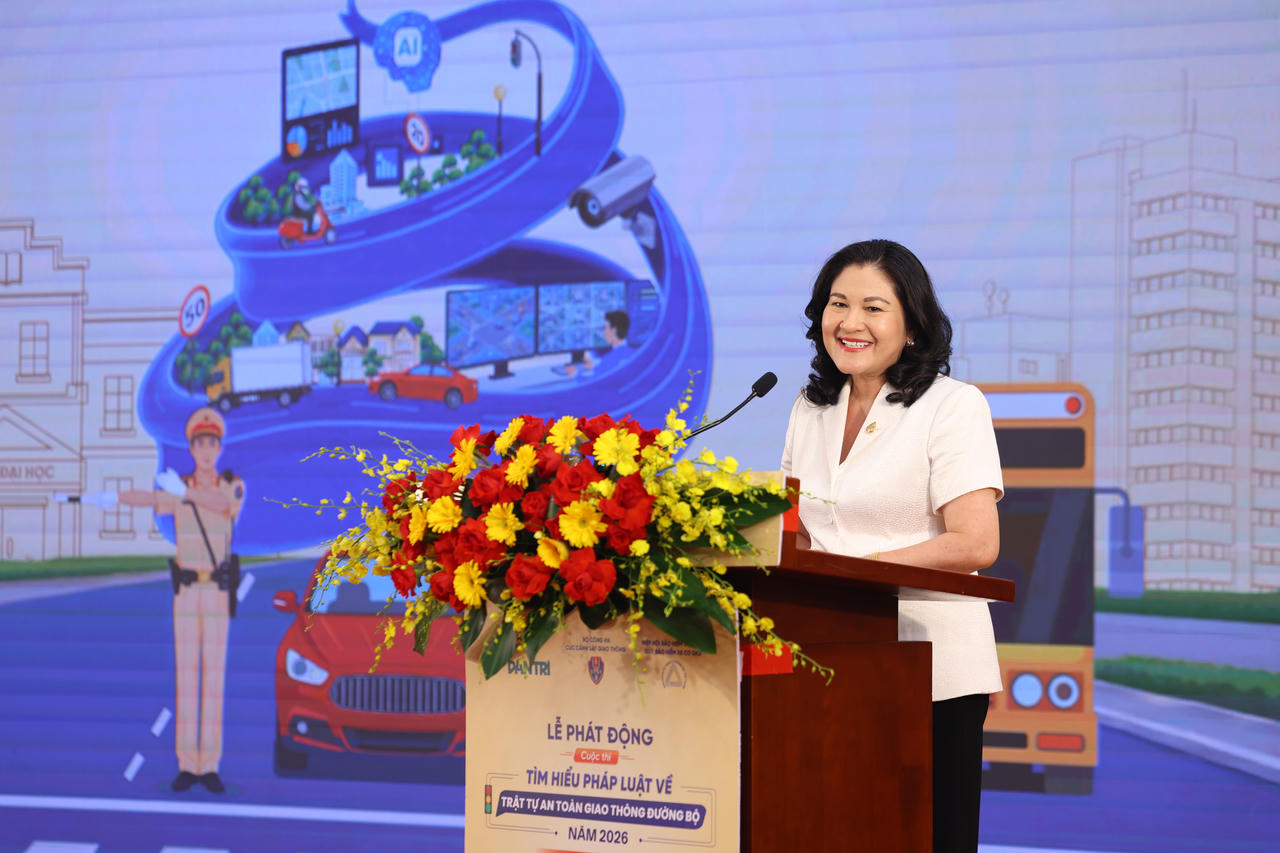 Thứ trưởng Bộ Nội vụ Nguyễn Thị Hà phát biểu tại lễ phát động