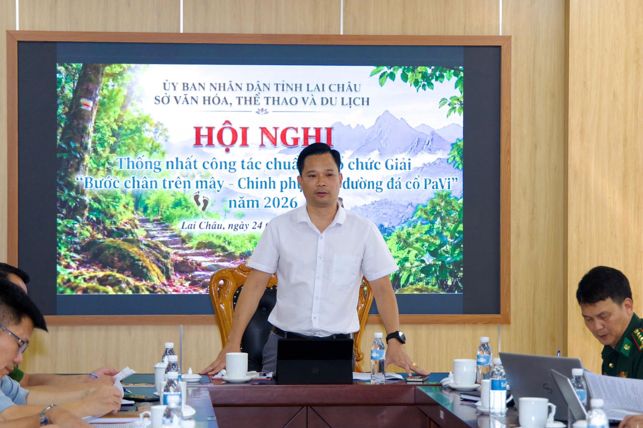 Ông Trần Văn Công, Phó Giám đốc Sở Văn hóa, Thể thao và Du lịch tỉnh Lai Châu. (Ảnh: Tống Bao)