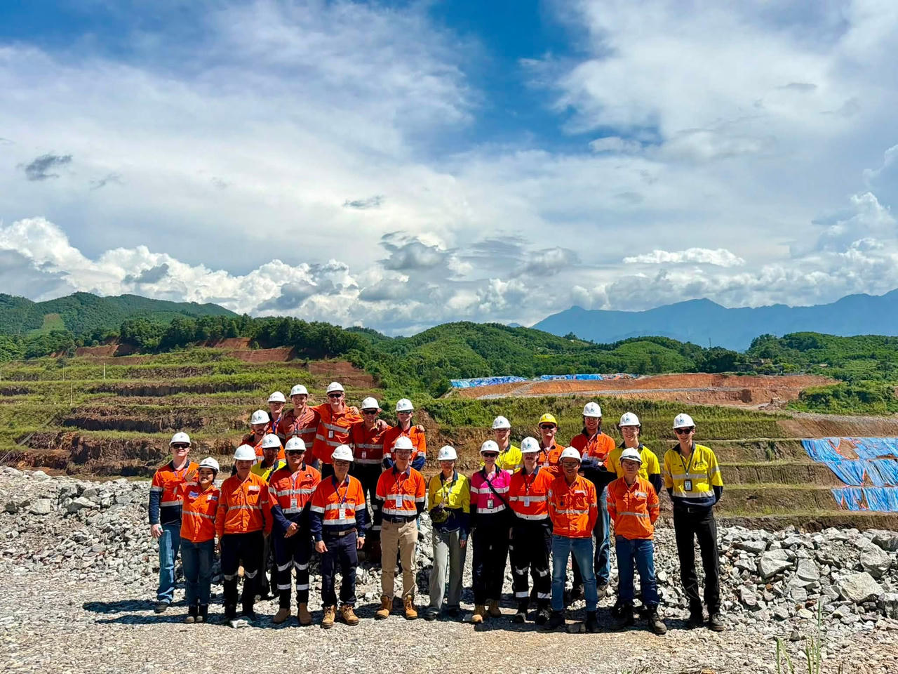 Khu vực mở vonfram tại Thái Nguyên.