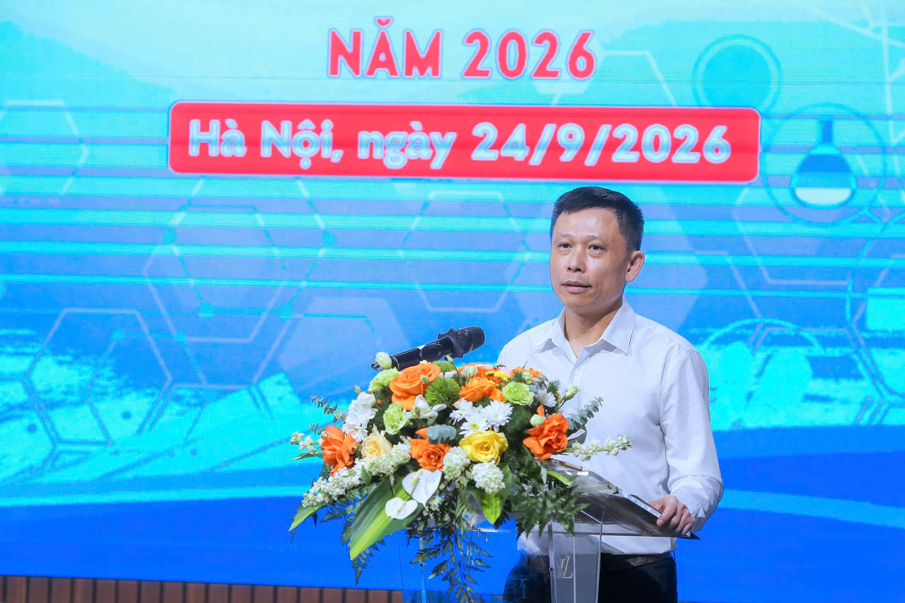 PGS.TS Nguyễn Thành Lợi – Phó Giám đóc Cơ quan Báo và Phát thanh, truyền hình Hà Nội – Trưởng Ban tổ chức phát biểu khai mạc.