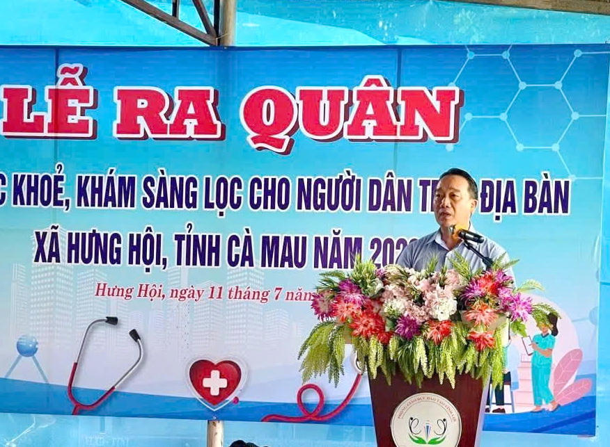 Theo ông Từ Minh Phúc - Bí thư Đảng ủy xã Hưng Hội nhấn mạnh, chăm sóc sức khỏe cần bắt đầu từ phòng bệnh, khám định kỳ và phát hiện sớm (Ảnh: T.N).