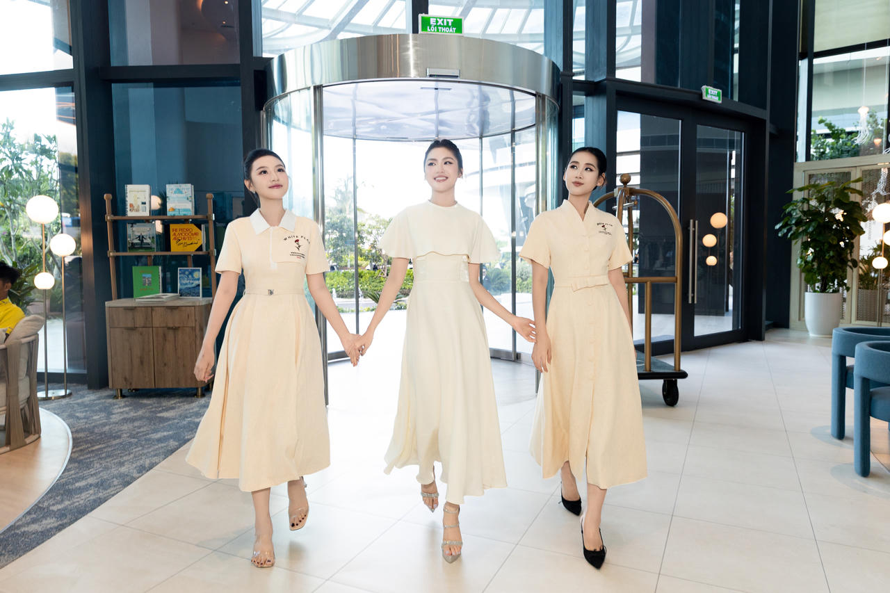 Top 3 Miss World Vietnam 2025 trong chuyến ghé thăm Libera Nha Trang