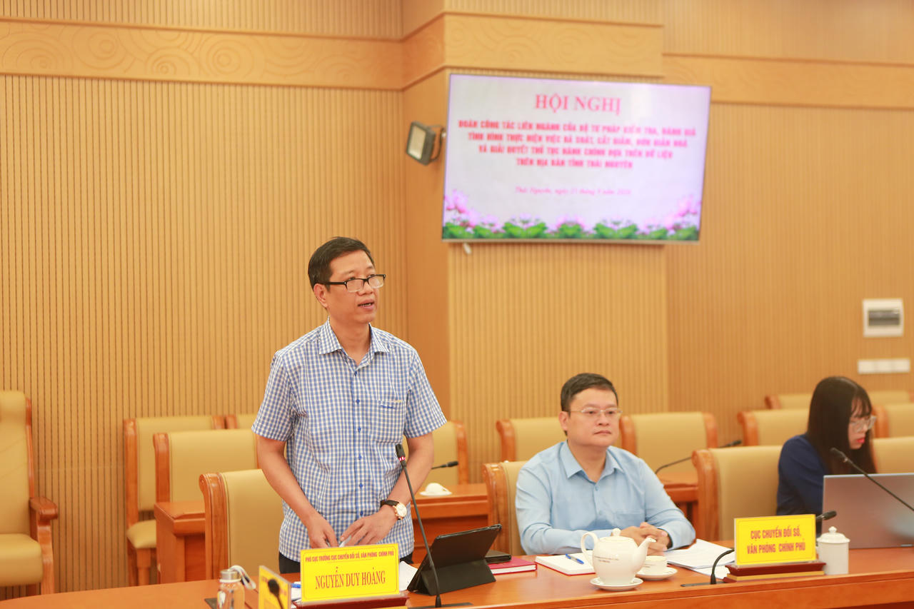 Kiểm tra tình hình thực hiện cắt giảm, đơn giản hóa và giải quyết thủ tục hành chính dựa trên dữ liệu tại Thái Nguyên