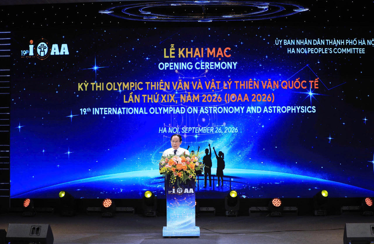 Khai mạc kỳ thi Olympic Thiên văn và Vật lý thiên văn quốc tế lần thứ XIX tại Hà Nội