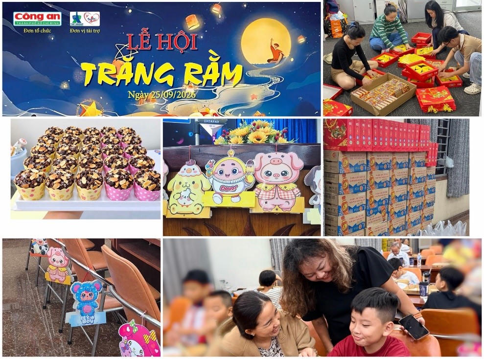 Những phần quà được các cô chú chăm chút để mang lại niềm vui cho các con.